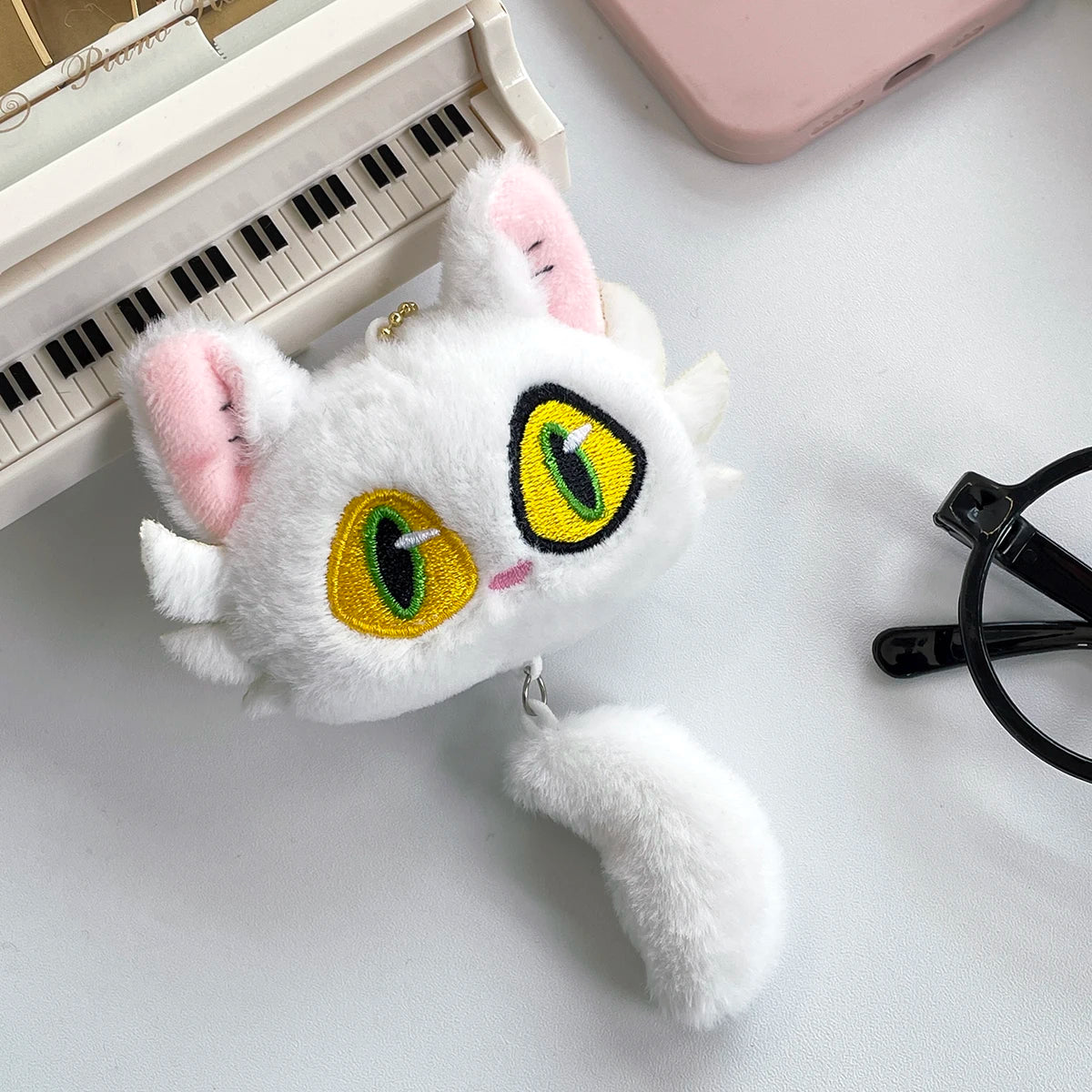 Suzu bud journey plush doll cute kitten keychain minister creative peripheral pendant personalized school bag pendant ornament