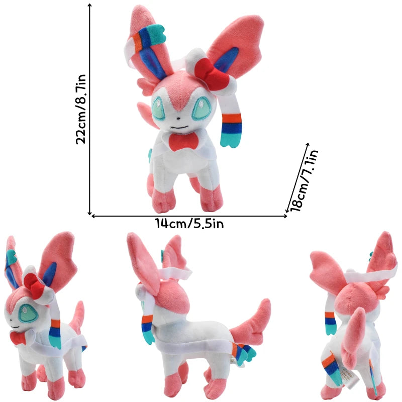 Pokemon Shiny Eevee Sylveon Flareon Vaporeon Espeon Umbreon Leafeon Glaceon Jolteon Plush Toys Cute Stuffed Peluche Dolls