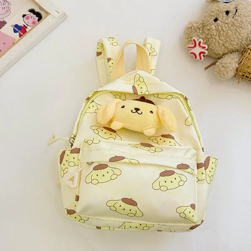 Kawaii Sanrio Bag Kuromi Cinnamoroll Melody Backpack Cartoon Anime Hello Kitty Schoolbag Student Kindergarten Storage Bag Gift