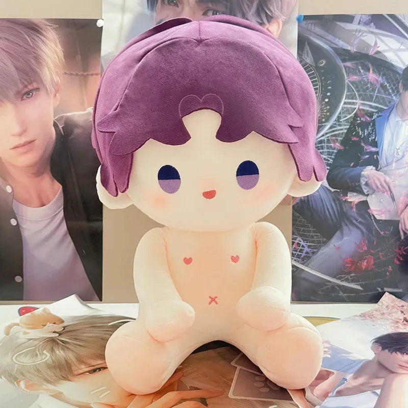 40cm Naked Zayne/Rafayel Plush Cotton Doll Cute Idol Stuffed Super Star Figure Doll Can Change Clothes Gift Love And Deepspace