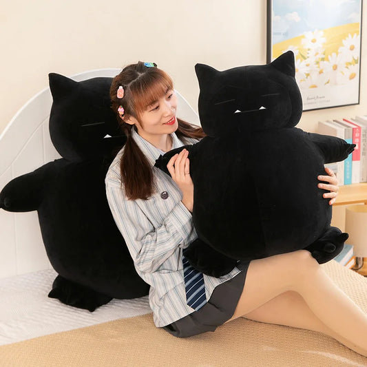 35cm Cartoon Cat Doll Lightning Monster Black Cat Doll Cloth Doll Children's Boy Birthday Gift Sofa Pillow Kids