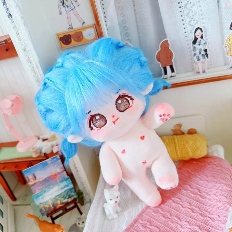 20cm IDol Doll Plush Cotton Star Dolls Kawaii Stuffed Baby Plushies No Attributes Dolls Toys Fans Collection Children Gifts