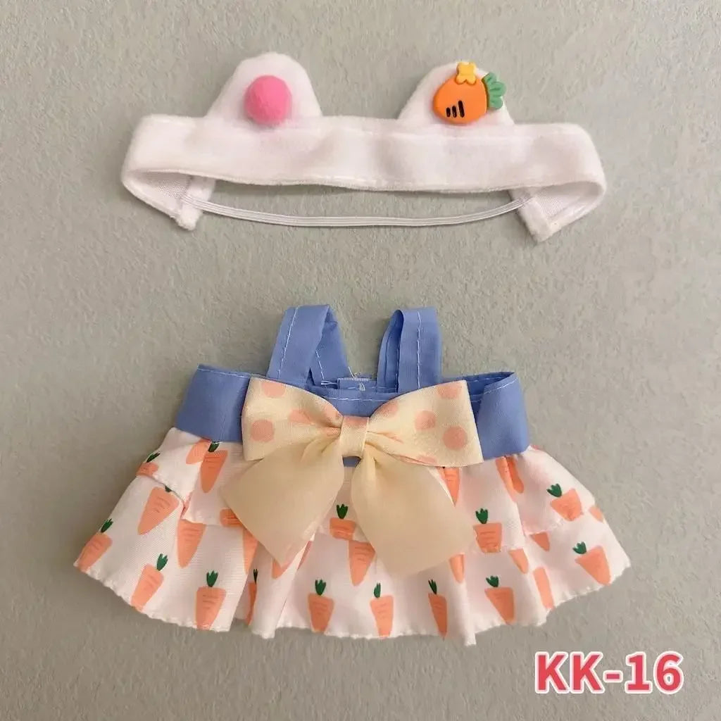 20cm cotton doll cute and sweet Lolita dress 20cm doll changing clothes small skirt for Baby three v3 no doll