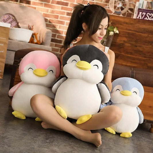 30-55cm Soft Fat Penguin Plush Toys Stuffed Cartoon Animal Doll Fashion Toy for Kids Baby Lovely Girls Christmas Birthday Gift