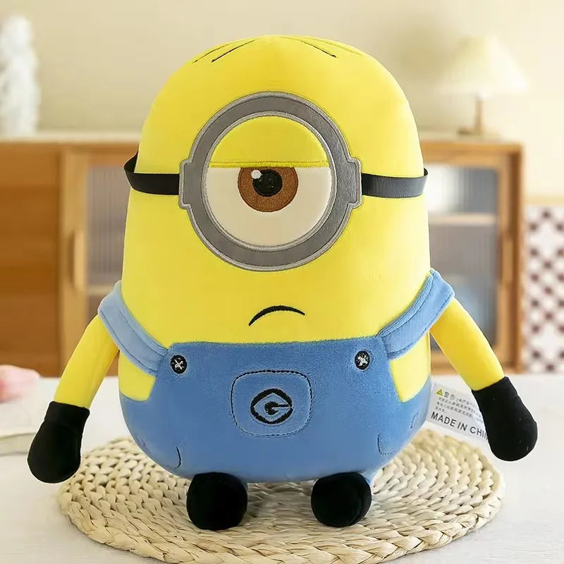 Cute Minions Movie Characters Yellow Plush Toys Bob Stuart In Jeans Soft Dolls Toys & Hobbies Christmas Birthday Gift 1pcs