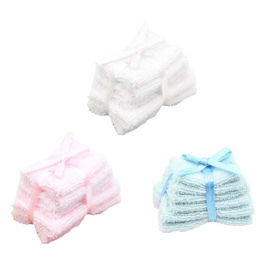 Dollhouse Accessories Pretend Toys Miniature Dollhouse Bath Towel for 1/6 1/12 Scale Livingroom Play Houses Garden Supplies