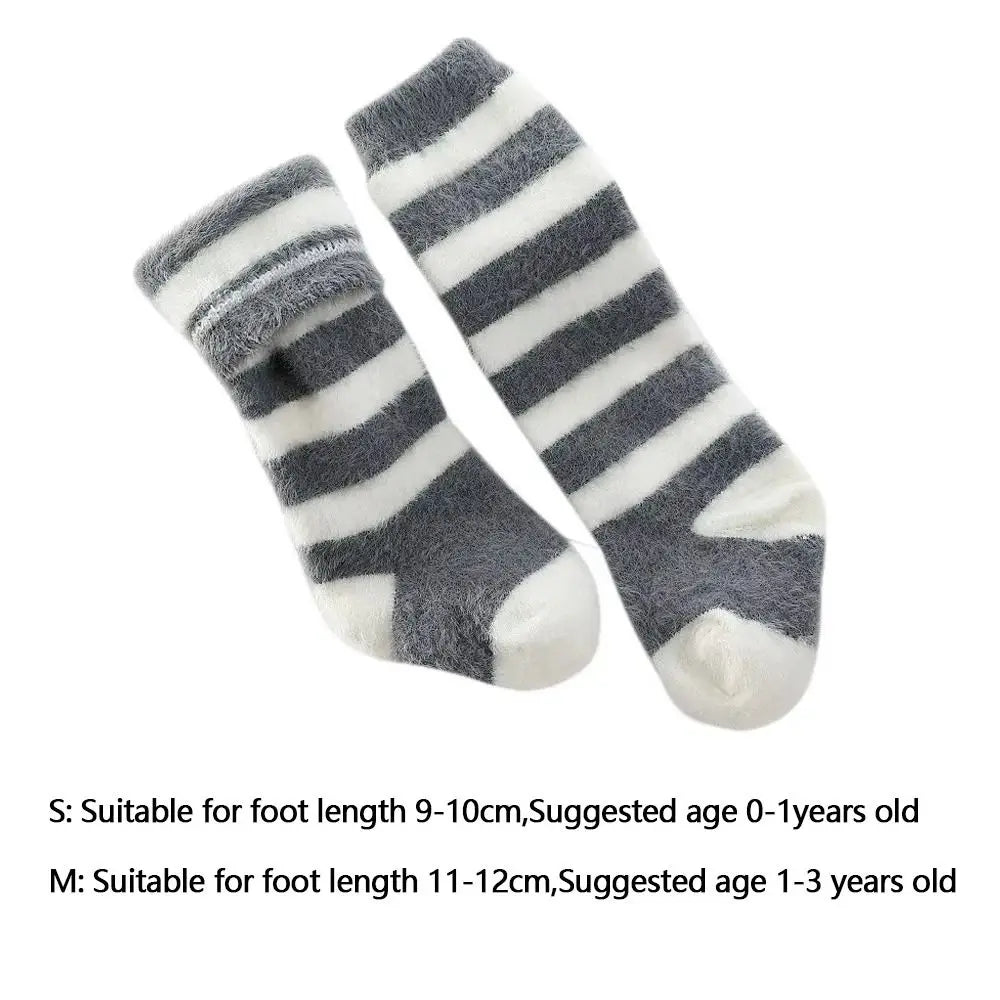 Fashion Autumn Winter Long Socks Warm Plush Infant Toddler Knee Socks Cold Proof Thickned Stockings