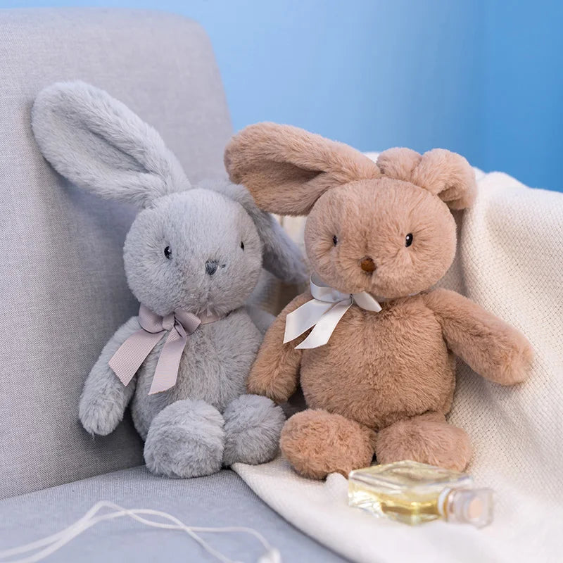 25cm Rabbit Doll Pillow Soft Plush Toys Long Ears Bunny Appease Toy For Kids Stuffed Animal Sleeping Mate Toys Wedding Oranment