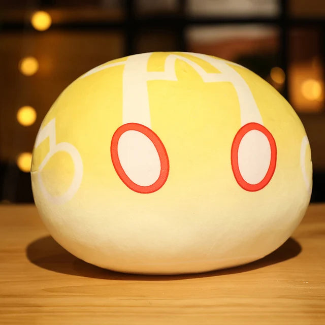 Super Cute Genshin Impact Slime Plush Toy Element Anemo Electro Pyro Cryo Hydro Geo Dendro Soft Pillow Holiday Gift for Kids