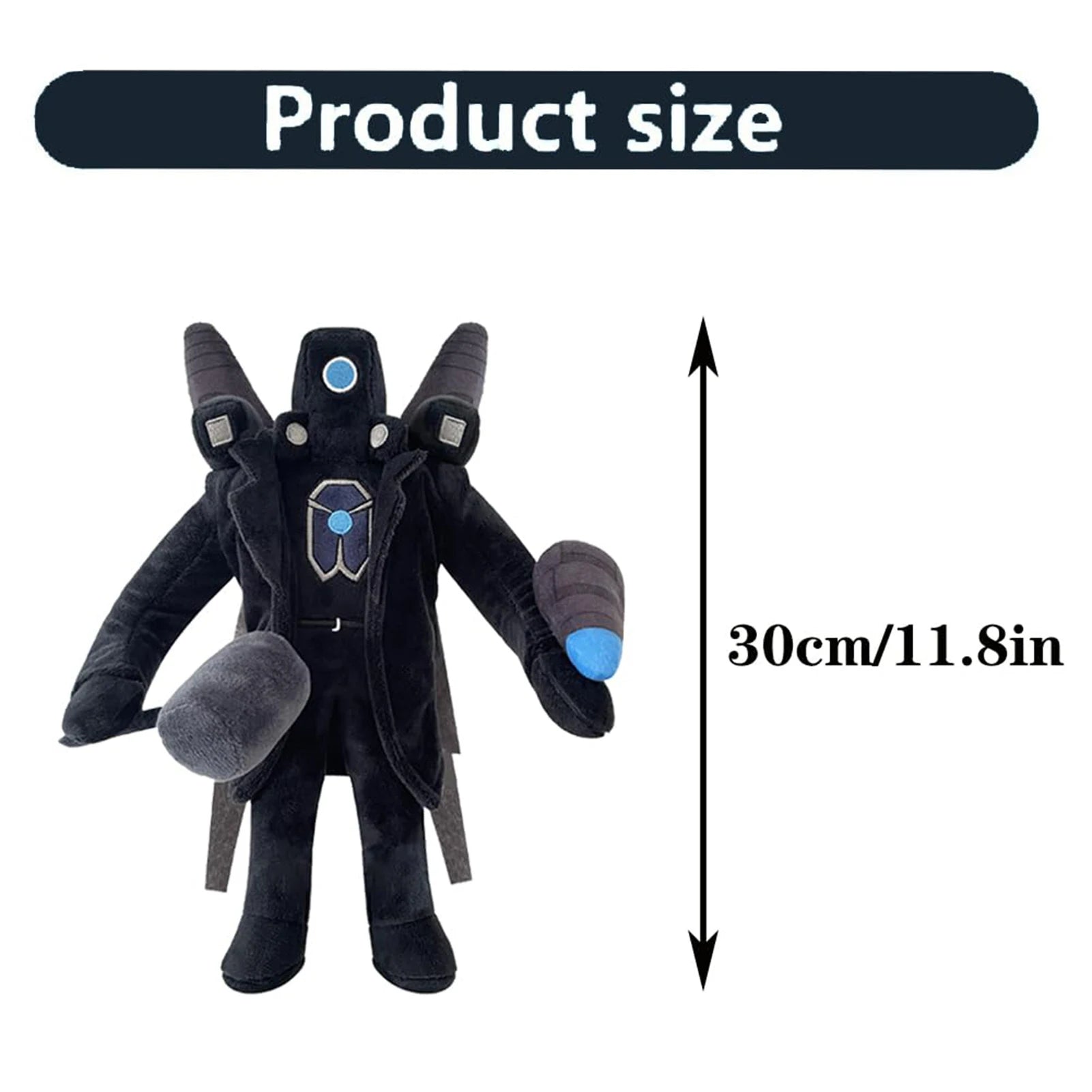 11.8 Inch Titan Cameraman Skibidi Toilet Plush - Plushy Mart