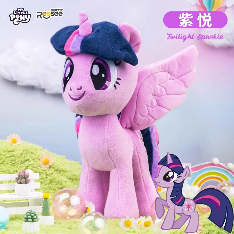 New My Little Pony Plush Toys Twilight Sparkle Pinkie Pie Rarity Fluttershy Applejack Rainbow Dash Stuffed Doll Kid Xmas Gift