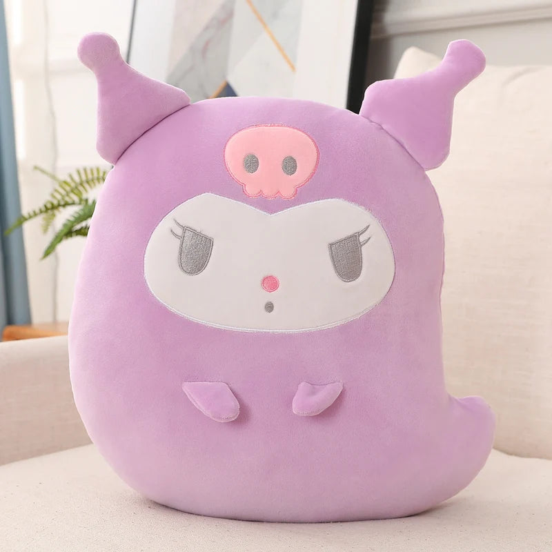 42cm Soft Anime Hug Pillow Kuromi Melody Cinnamoroll Plush Toy Back Cushion Throw Pillow Cute Plushies Home Decor