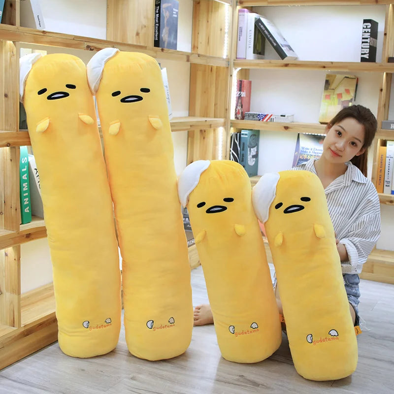 Big Size Gudetama Plush Toy Japanese Style Long Pillow Hug Sleeping Plushies Back Cushion For Sofa Bed Birthday Gifts Washable