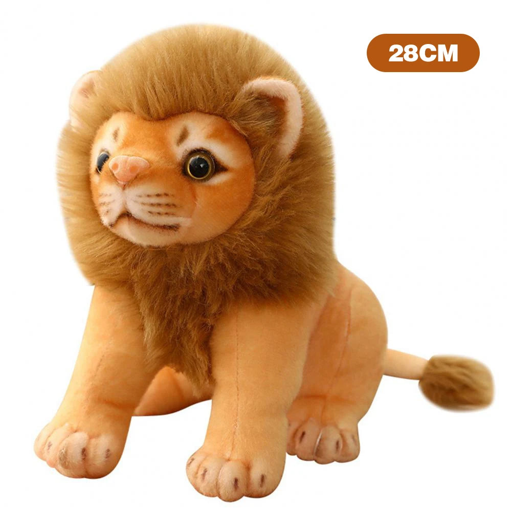 Cute Lion Tiger Doll Plush Toy Stuffed Toys Kawaii Plushies Dolls Pillow Simulation Animals Toys for Children Home Decoration