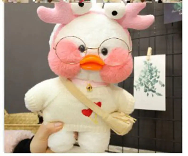 30cm Kawaii Cosplay White Duck Plush Toys Cute Stuffed Duck Lalafanfan Duck Hug Animals Toys Soft Plushies Children Toys