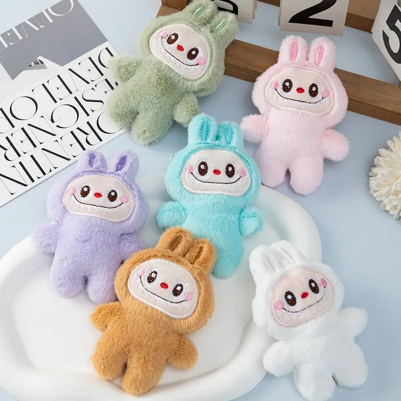 Labubu Cute Doll Pendant Plush Toys Soft Kawaii Stuffed Toy Backpack Accessories Plush Doll Birthday Gift