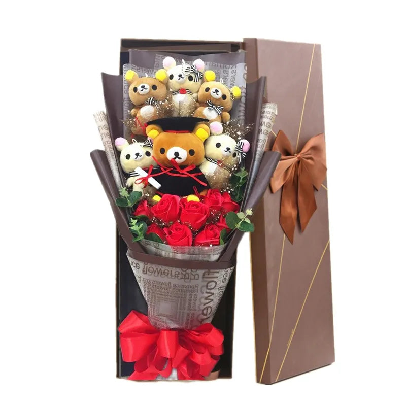 Premium Teddy Bear Stuffed Animal Plush Flower Bouquet Gift - Plushy Mart