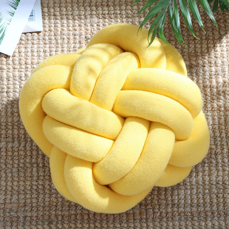 Sofa Pillow Office Nap Craft Pillow Knot Throw Pillow - Plushy Mart